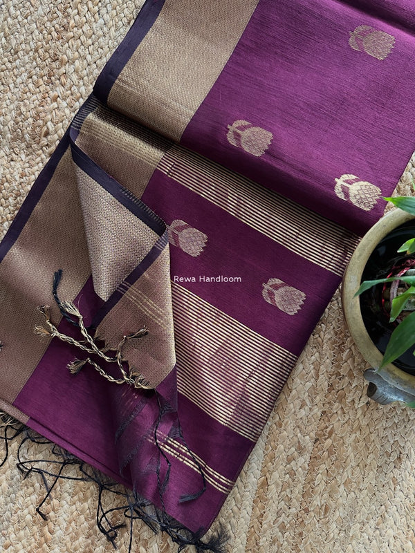 Maheshwari Lotus Butta Saree 