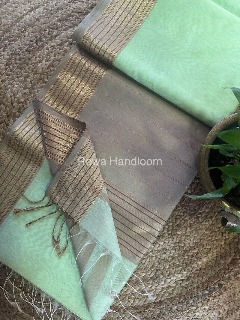 Maheshwari Zari Border Saree