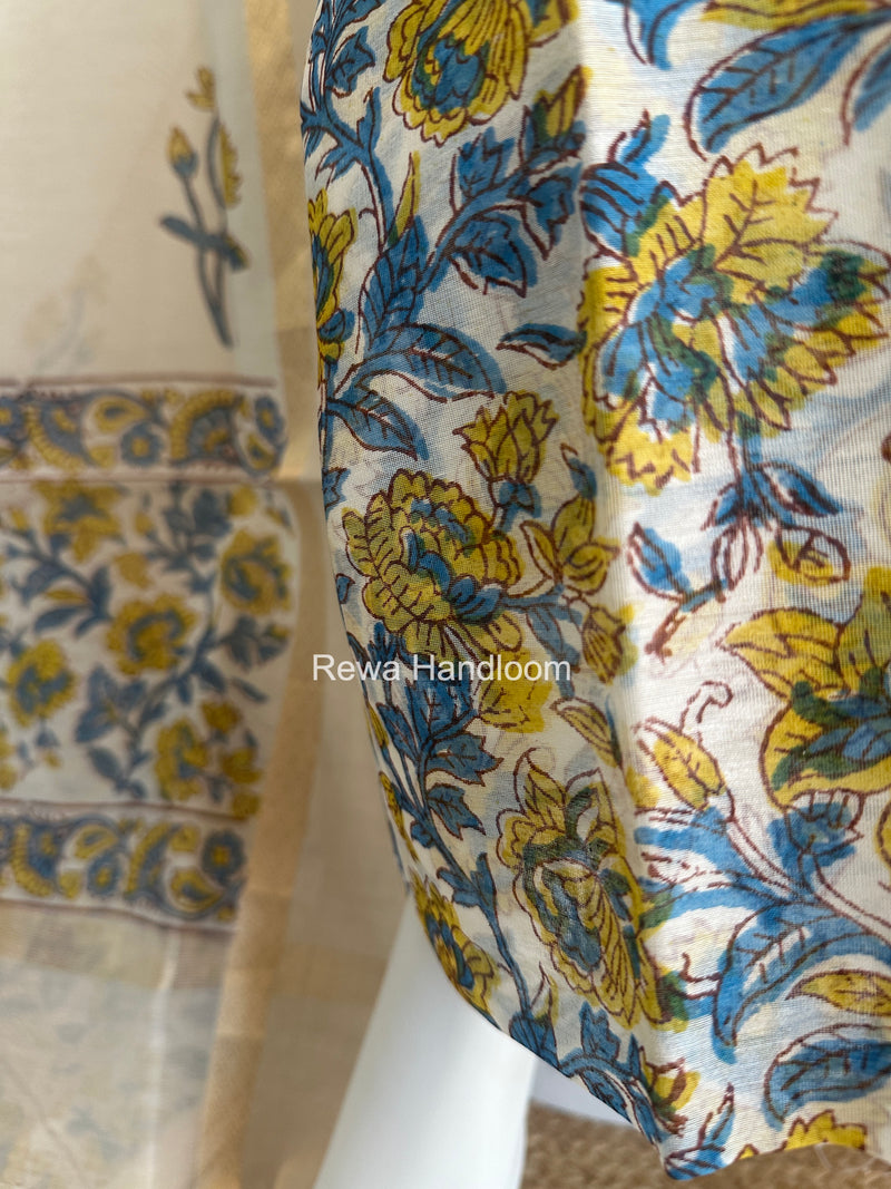 Maheshwari Top-Dupatta