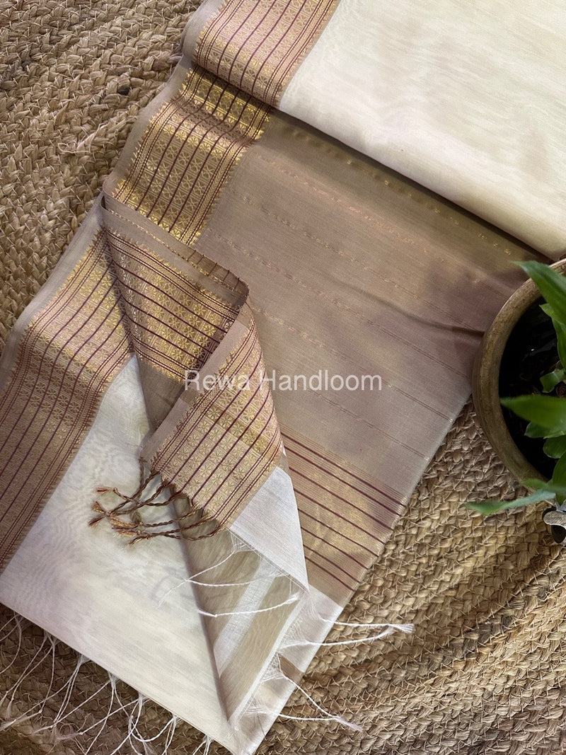 Maheshwari Zari Border Saree