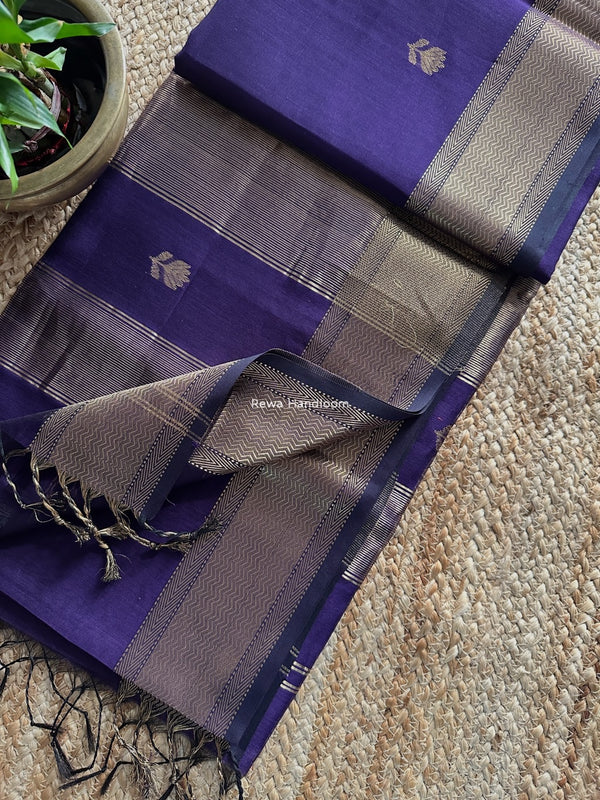 Maheshwari Lotus Butta Saree 