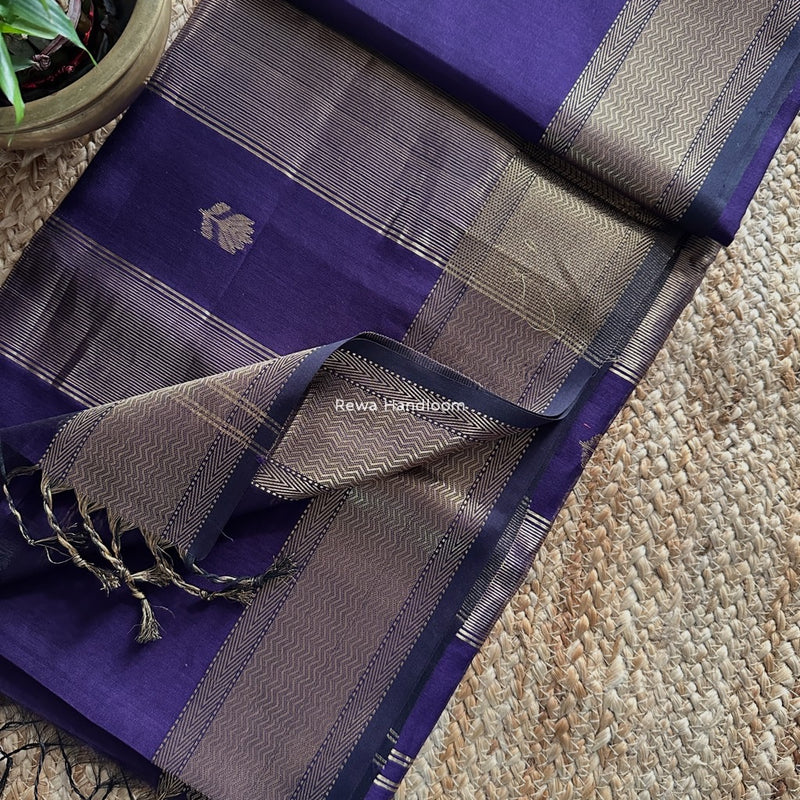 Maheshwari Lotus Butta Saree 