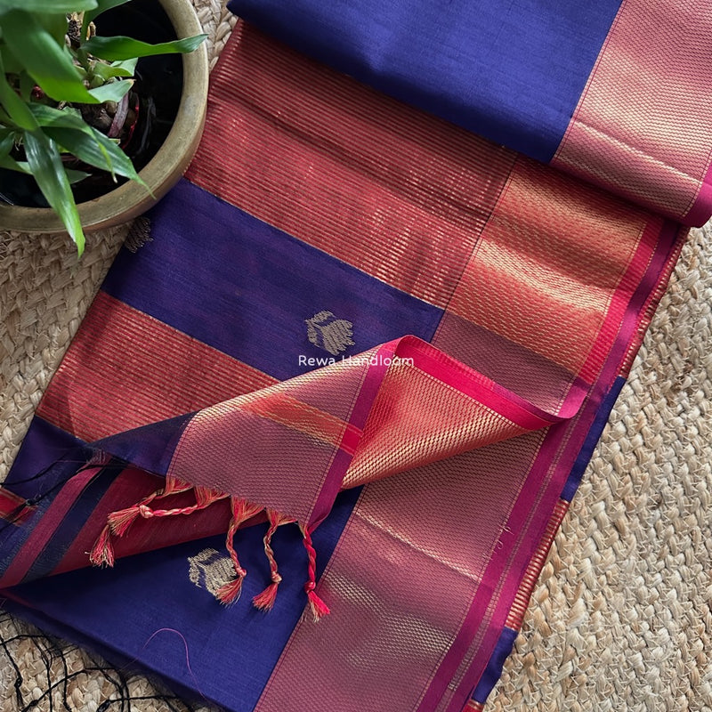 Maheshwari Lotus Butta Saree