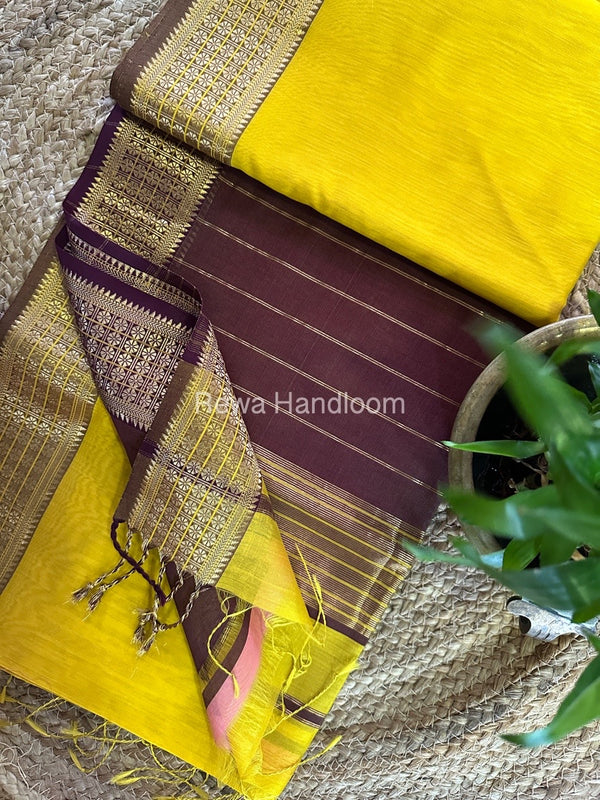 Maheshwari Zari Border Saree