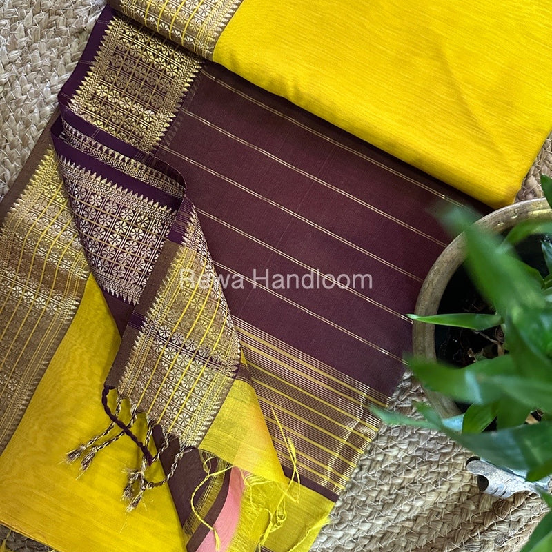 Maheshwari Zari Border Saree