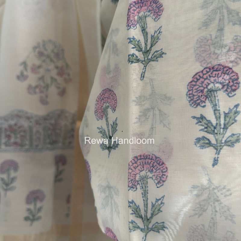 Maheshwari Top-Dupatta
