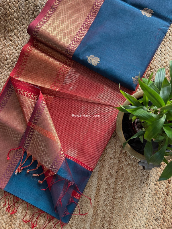 Maheshwari Lotus Butta Saree 