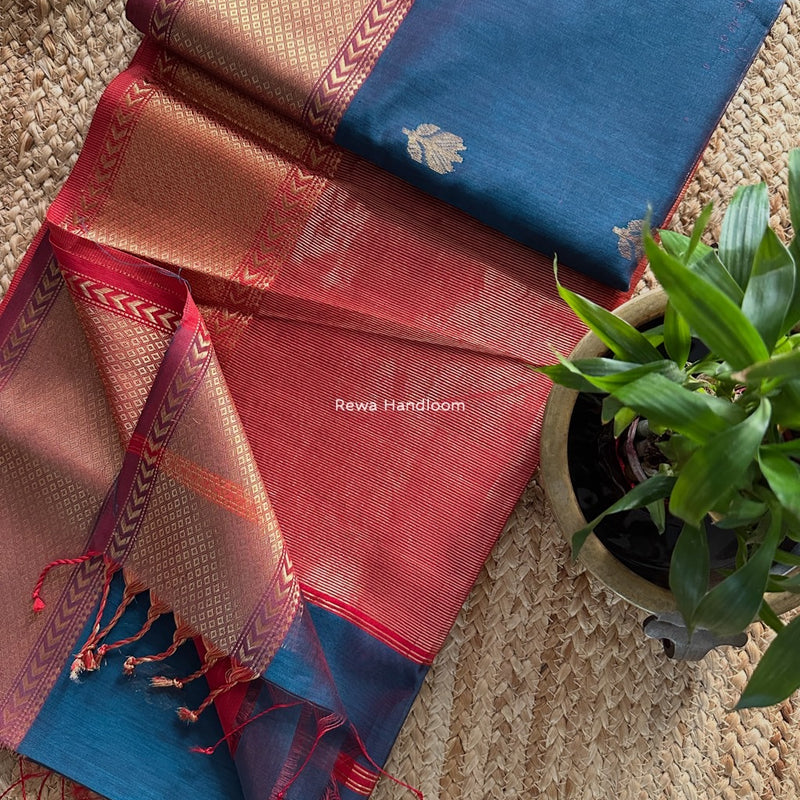 Maheshwari Lotus Butta Saree 