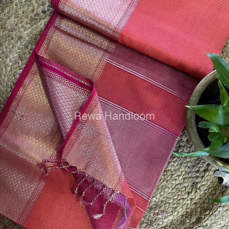 Exclusive Maheshwari Tissue Silk Saree