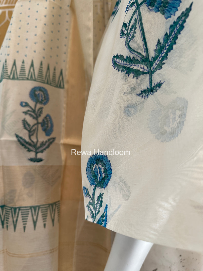 Maheshwari Top-Dupatta