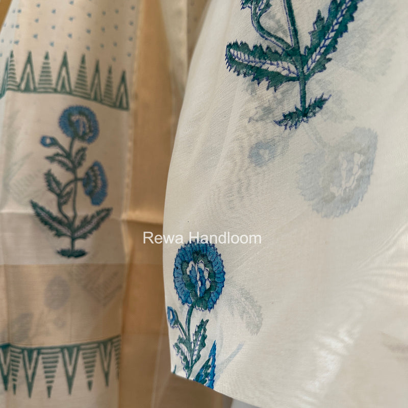 Maheshwari Top-Dupatta