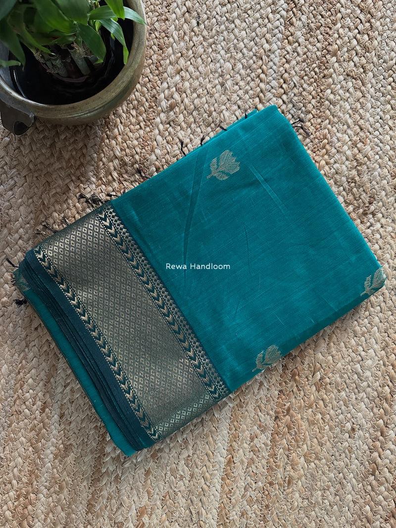 Maheshwari Sea Green Lotus Butta Saree LLBS020