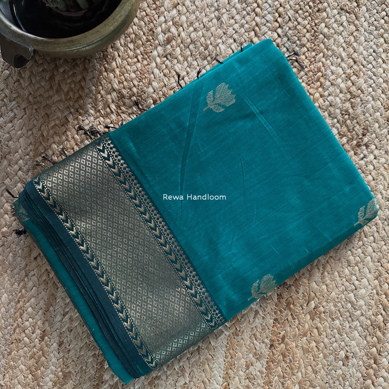 Maheshwari Sea Green Lotus Butta Saree LLBS020