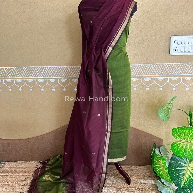 Maheshwari Motifs Top-Dupatta Set
