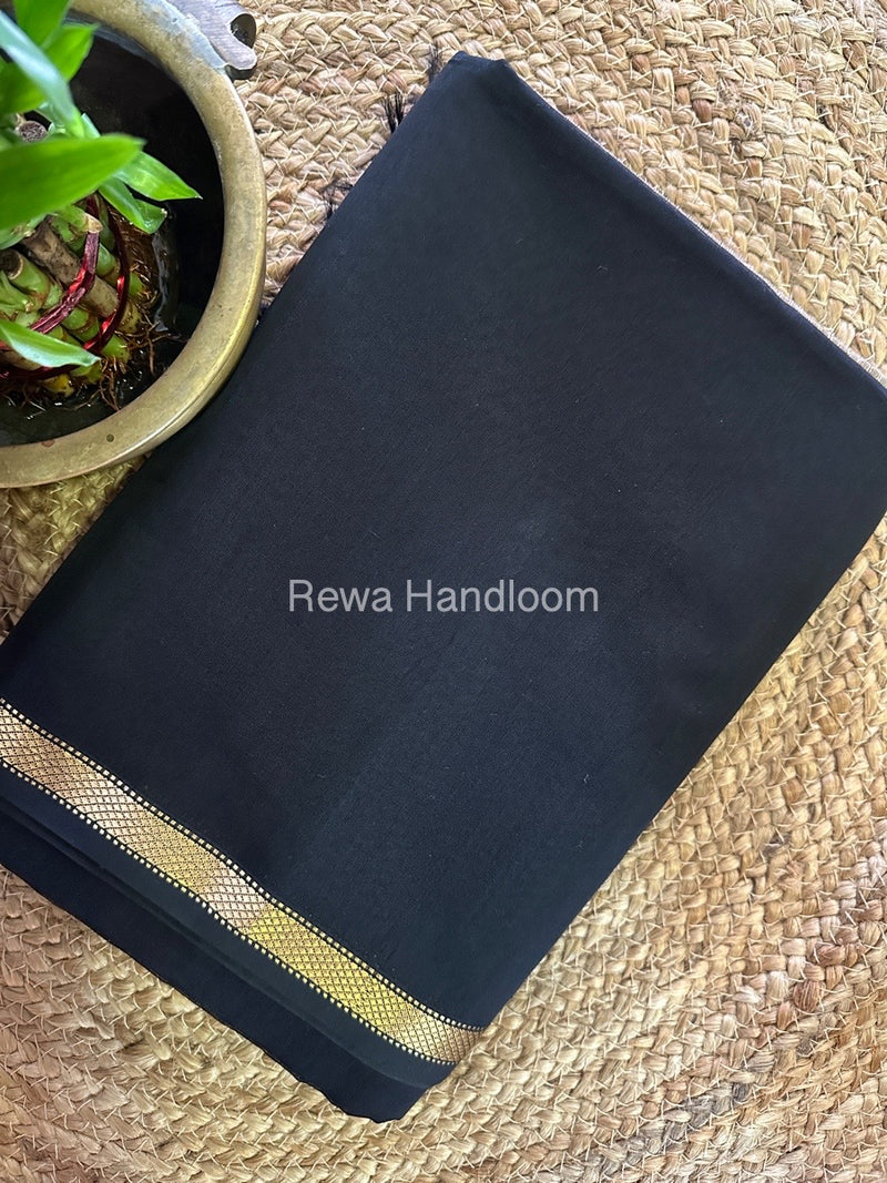 Maheshwari Black Gichha Pallu Saree GP065