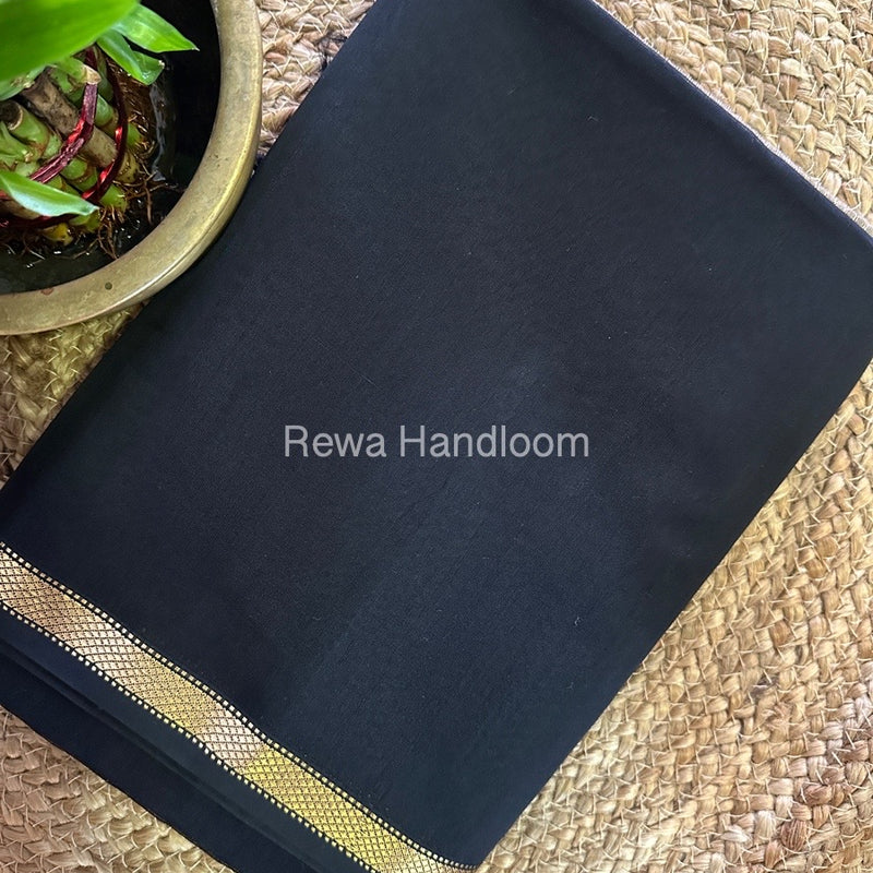 Maheshwari Black Gichha Pallu Saree GP065