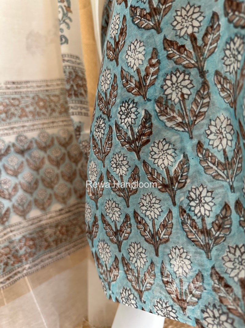 Maheshwari Top-Dupatta