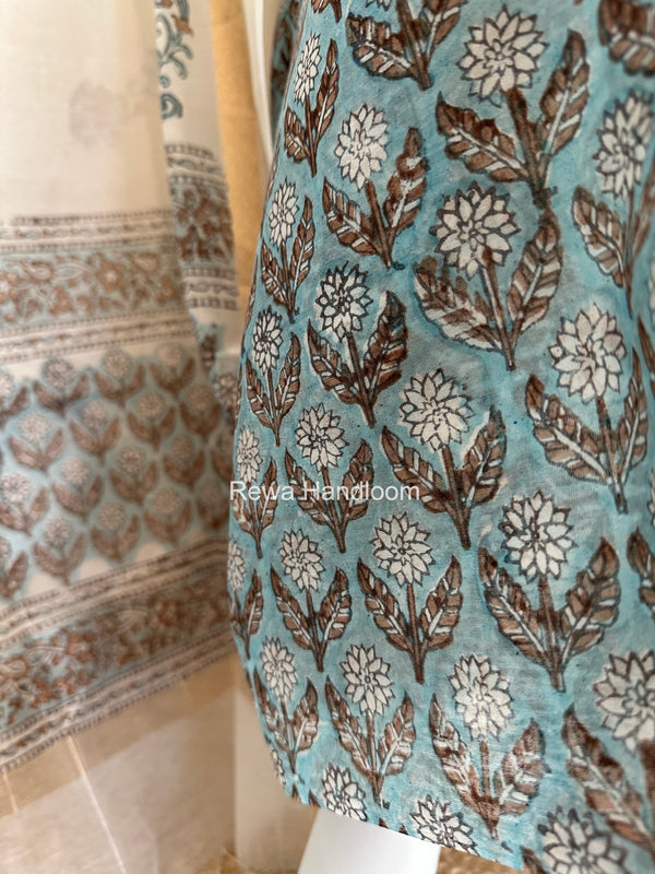 Maheshwari Top-Dupatta