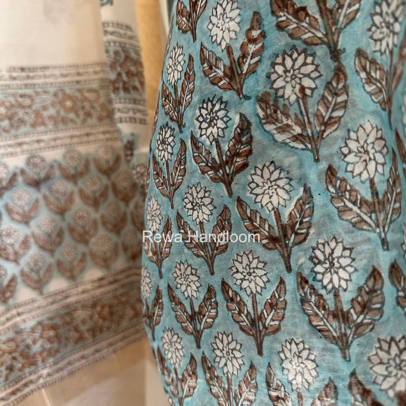 Maheshwari Top-Dupatta