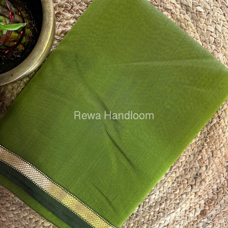 Maheshwari Mehendi Green Gichha Pallu Saree GP061