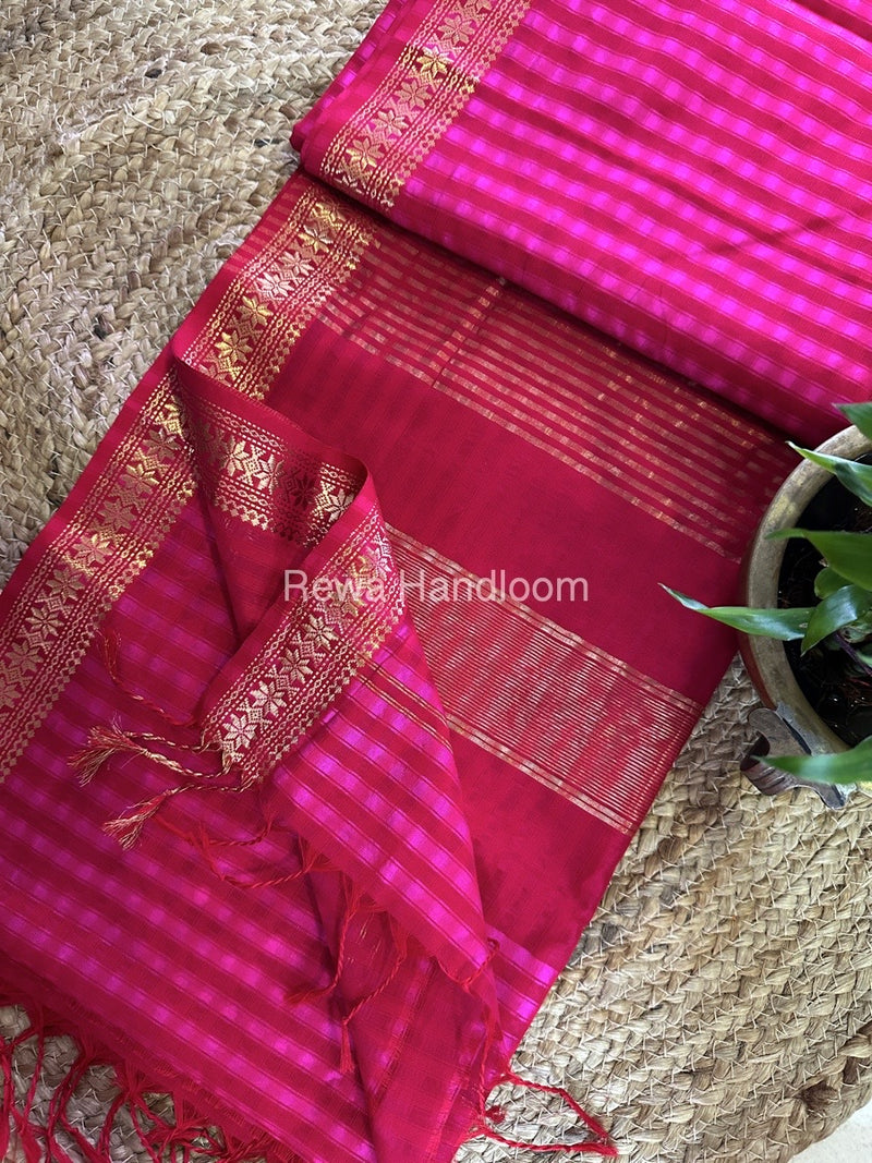 Maheshwari Garbha Reshami Silk Saree