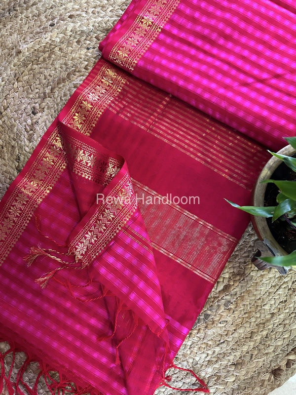 Maheshwari Garbha Reshami Silk Saree