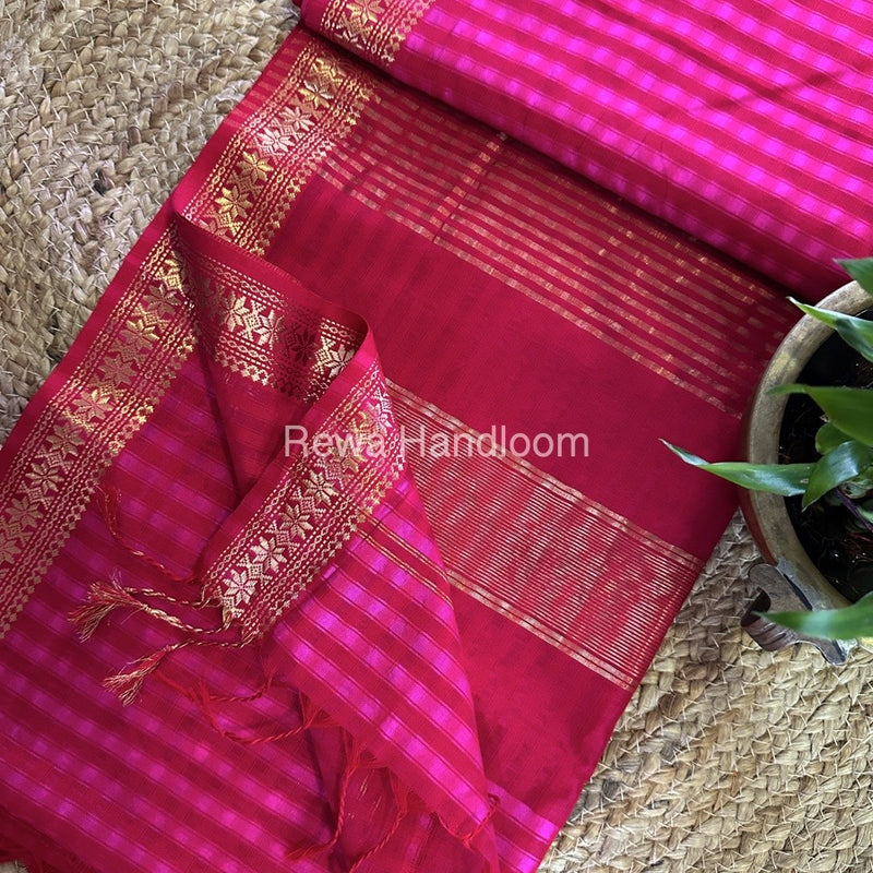 Maheshwari Garbha Reshami Silk Saree