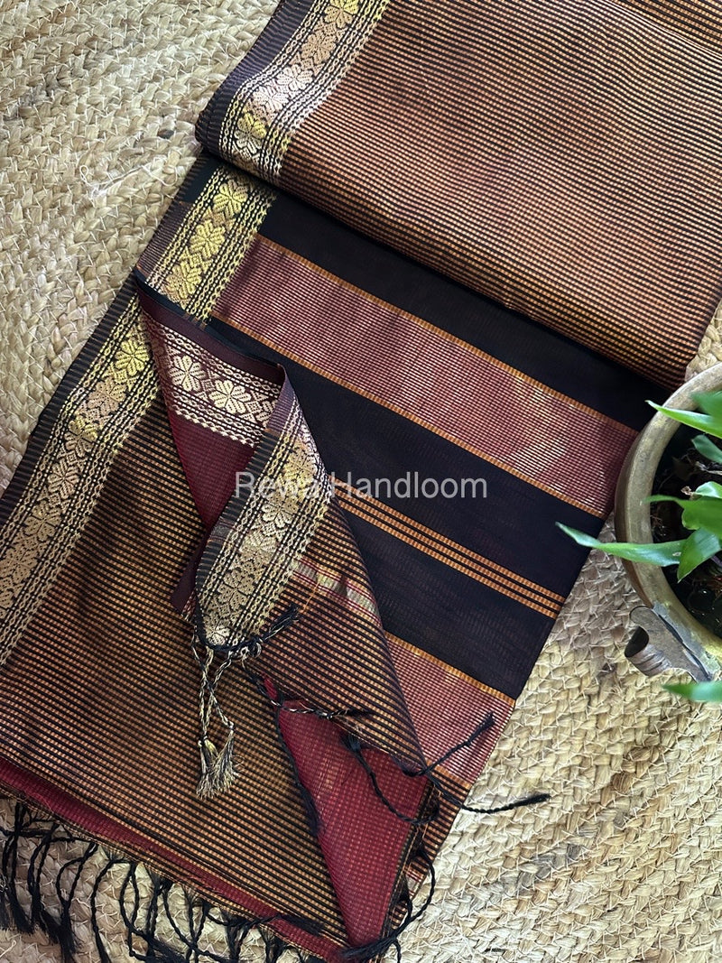 Maheshwari Garbha Reshami Silk Saree