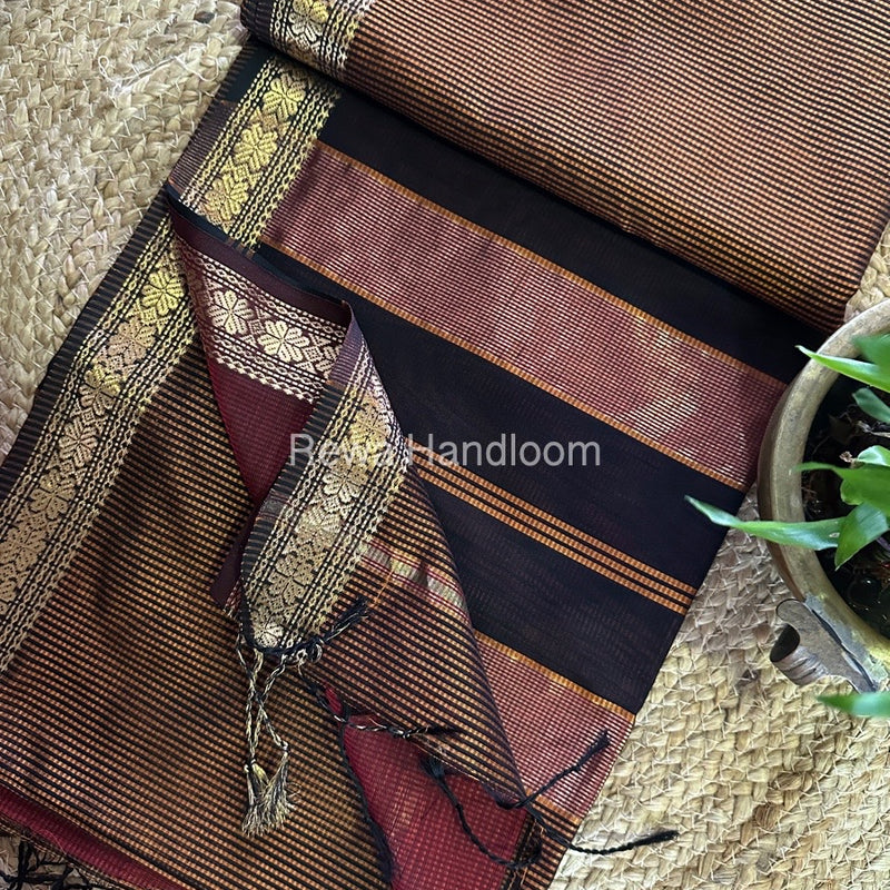 Maheshwari Garbha Reshami Silk Saree