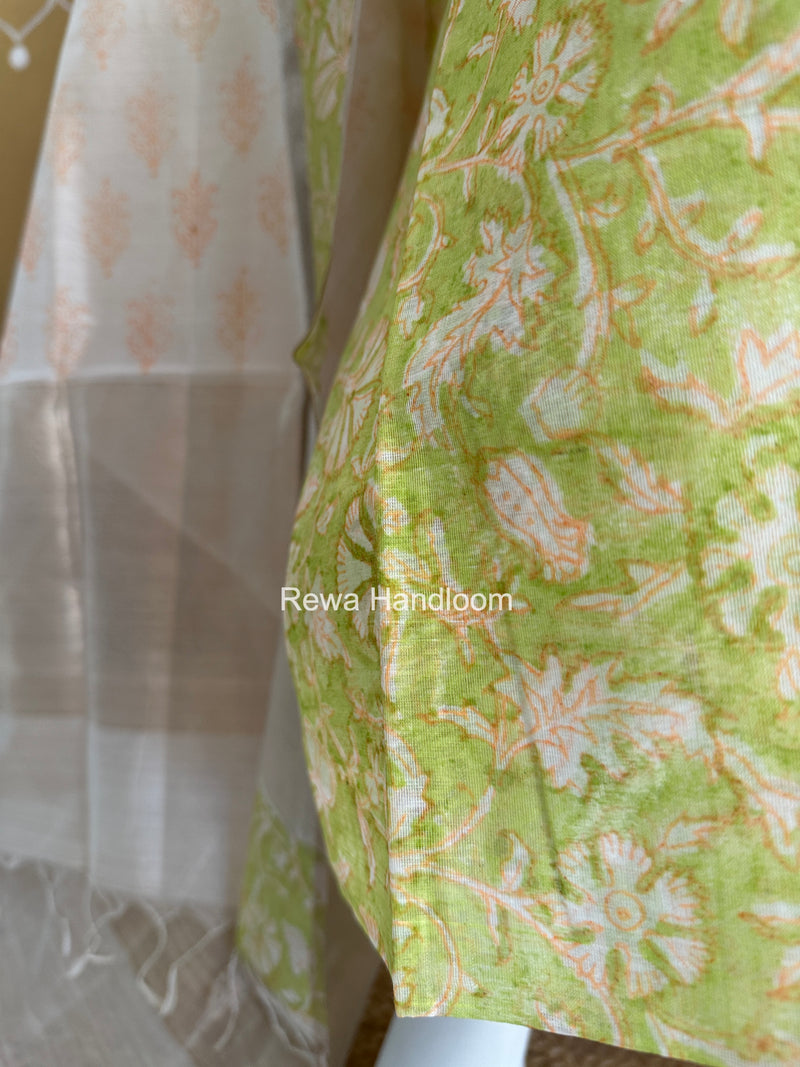 Maheshwari Top-Dupatta