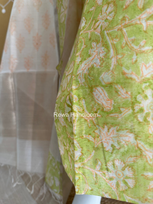 Maheshwari Top-Dupatta