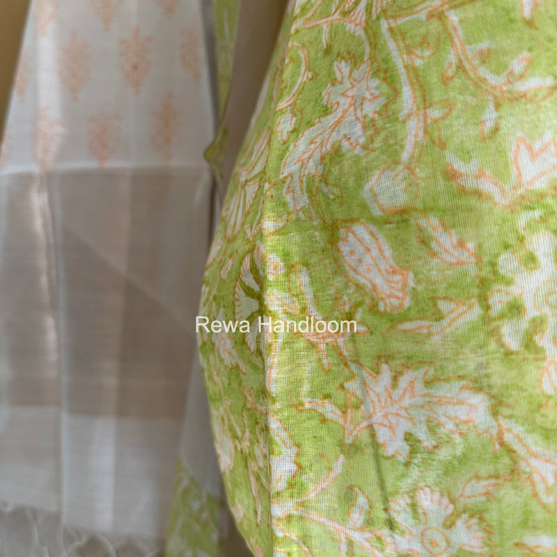 Maheshwari Top-Dupatta