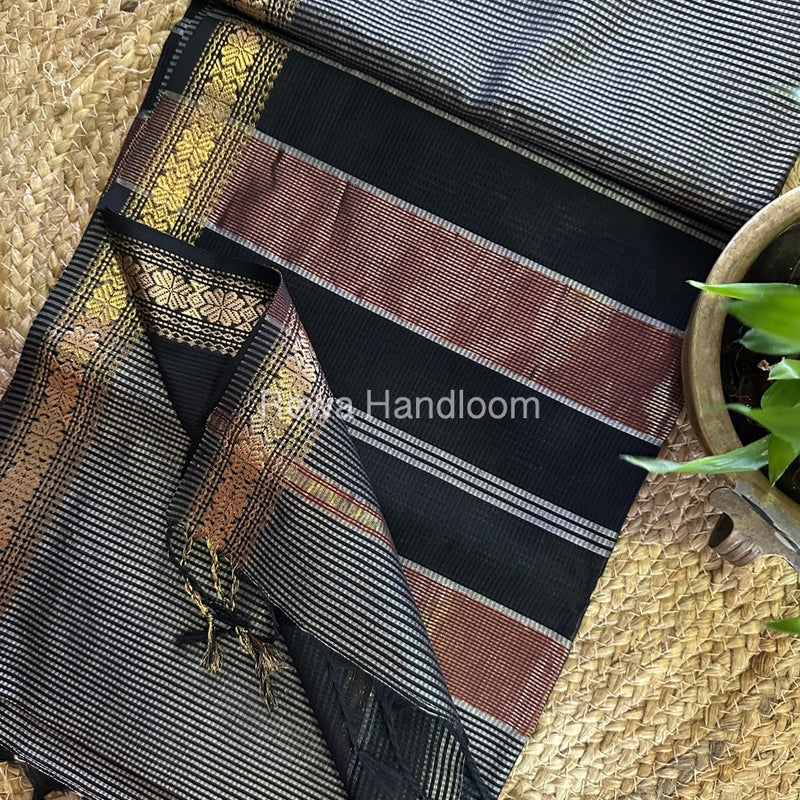 Maheshwari Garbha Reshami Silk Saree