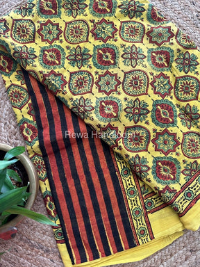  Ajark Print Cotton Saree