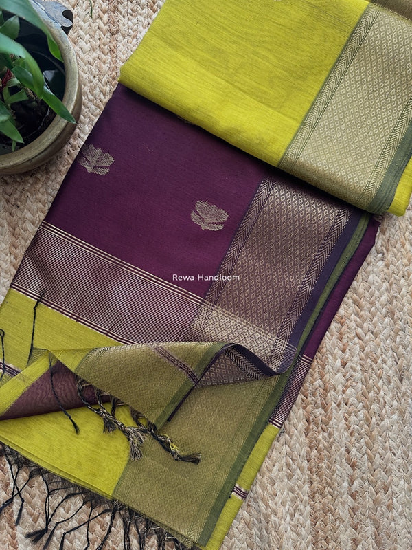 Maheshwari Lotus Butta Saree 