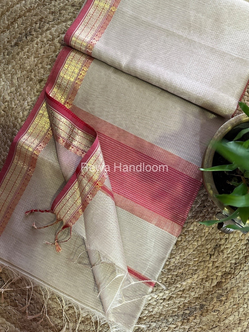 Maheshwari Tissue Silk Saree
