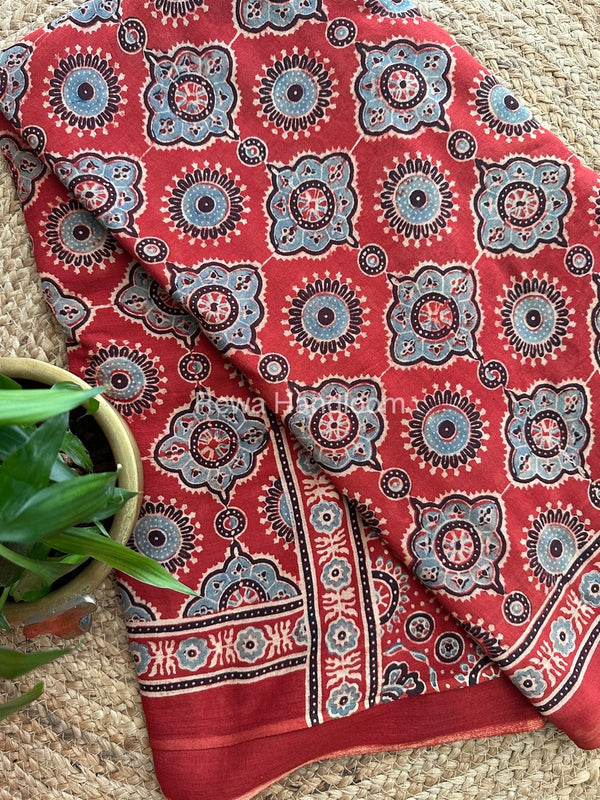  Ajark Print Cotton Saree