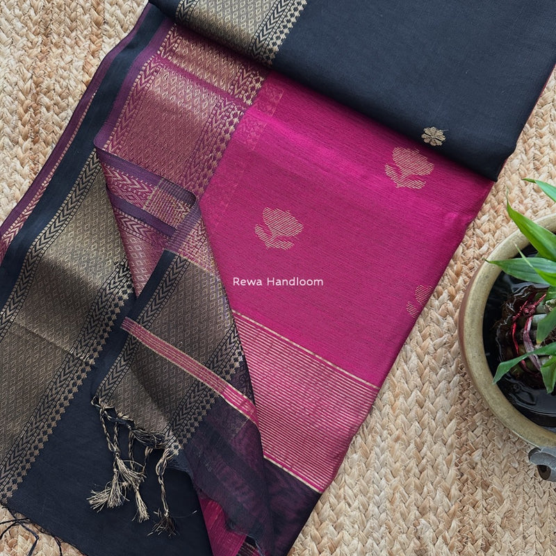 Maheshwari Lotus Butta Saree 
