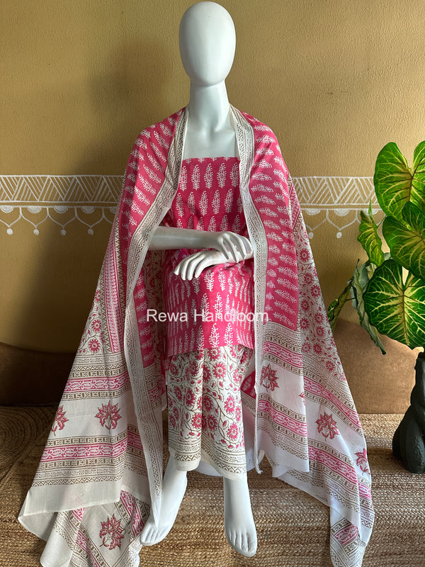 Indigo Bagh Print Suit