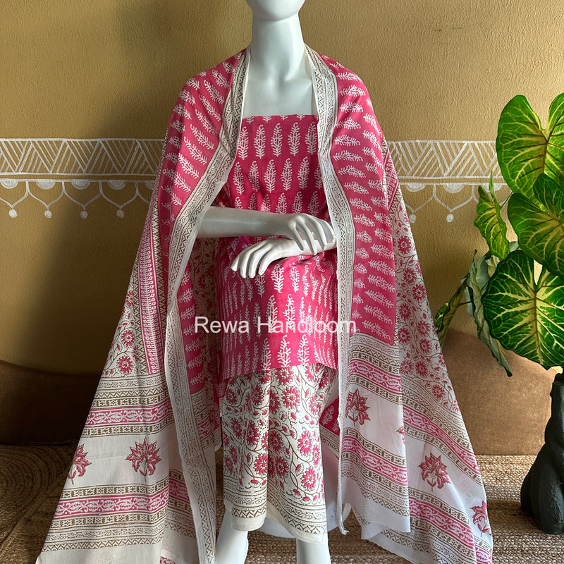 Indigo Bagh Print Suit
