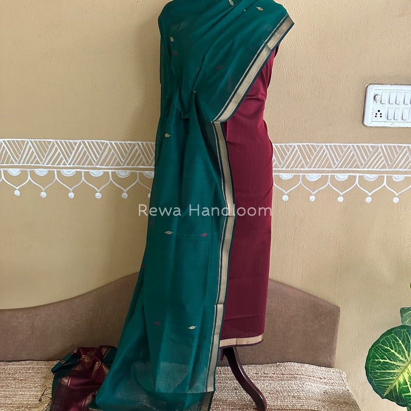 Maheshwari Motifs Top-Dupatta Set