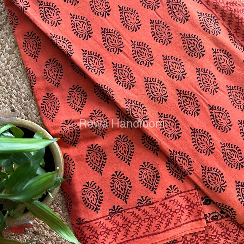  Bagh Print Cotton Saree 