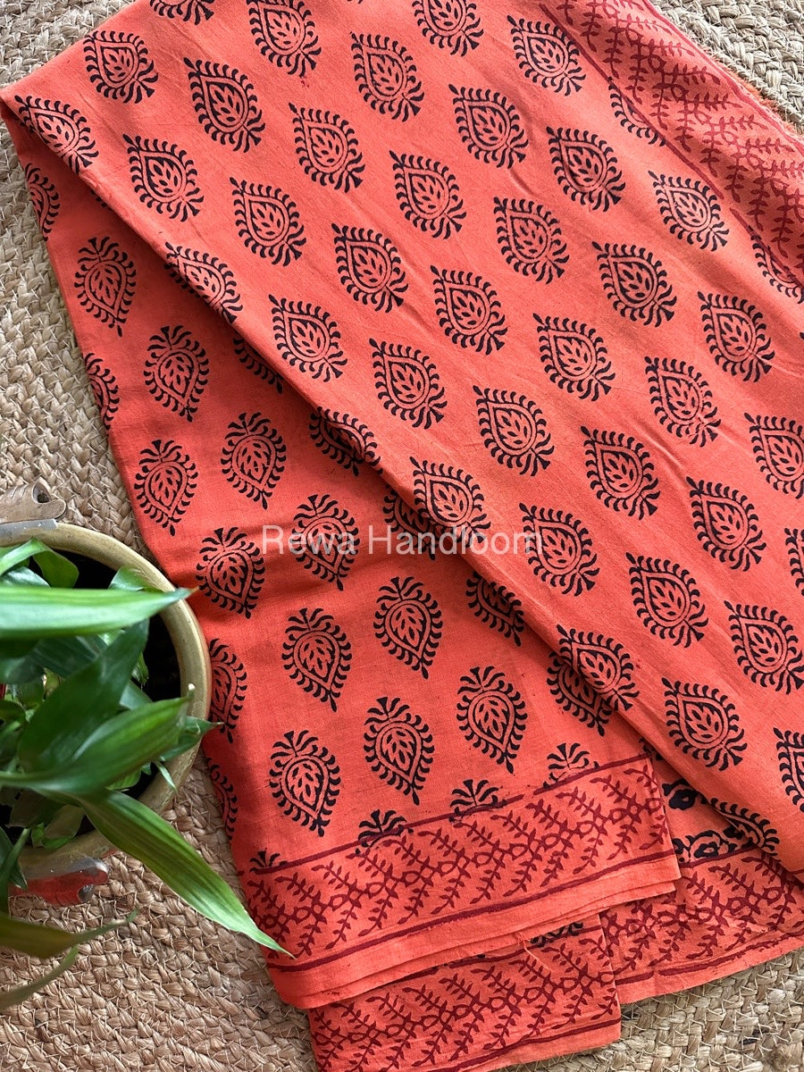  Bagh Print Cotton Saree 