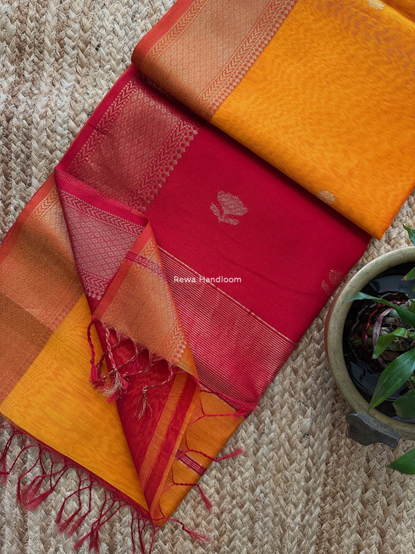 Maheshwari Lotus Butta Saree 