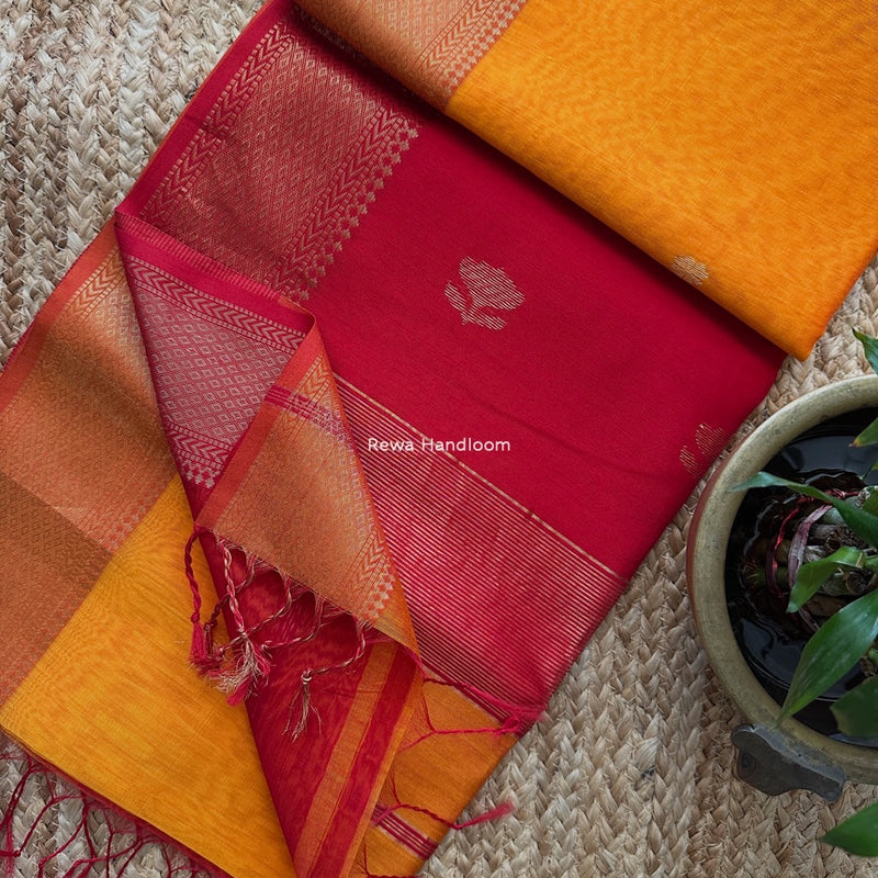 Maheshwari Lotus Butta Saree 