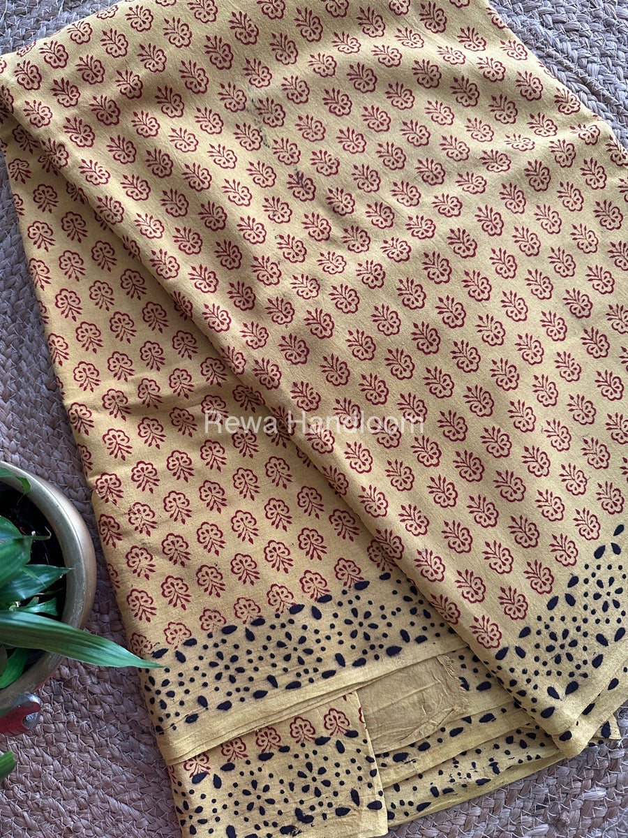  Bagh Print Cotton Saree 