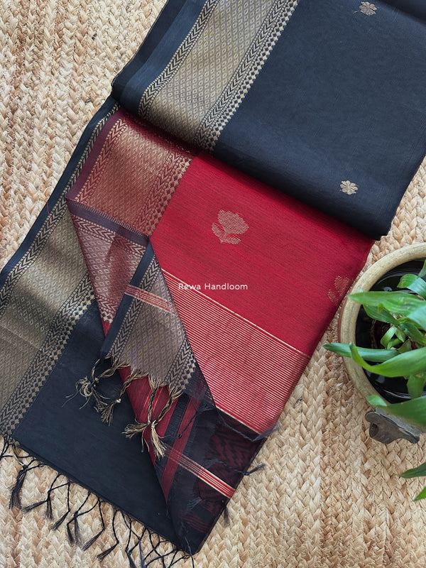 Maheshwari Lotus Butta Saree