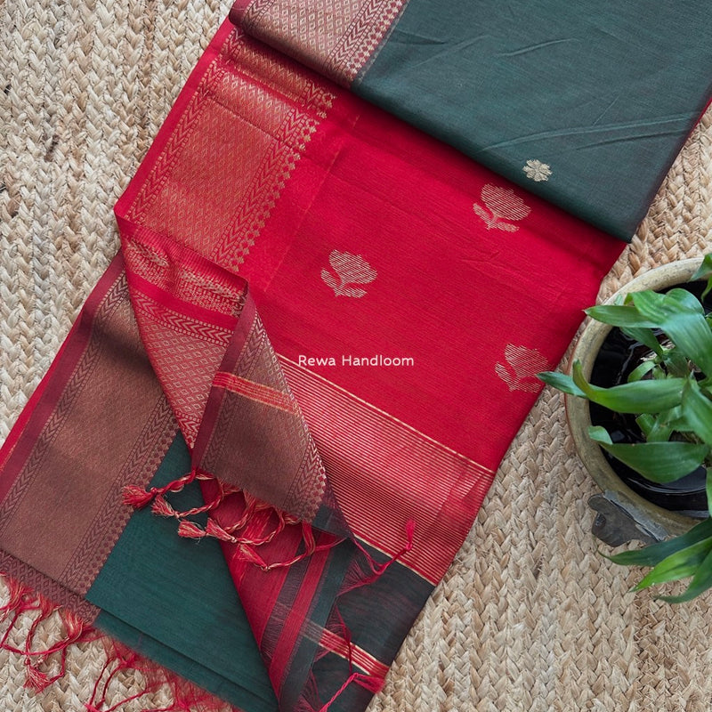 Maheshwari Lotus Butta Saree 