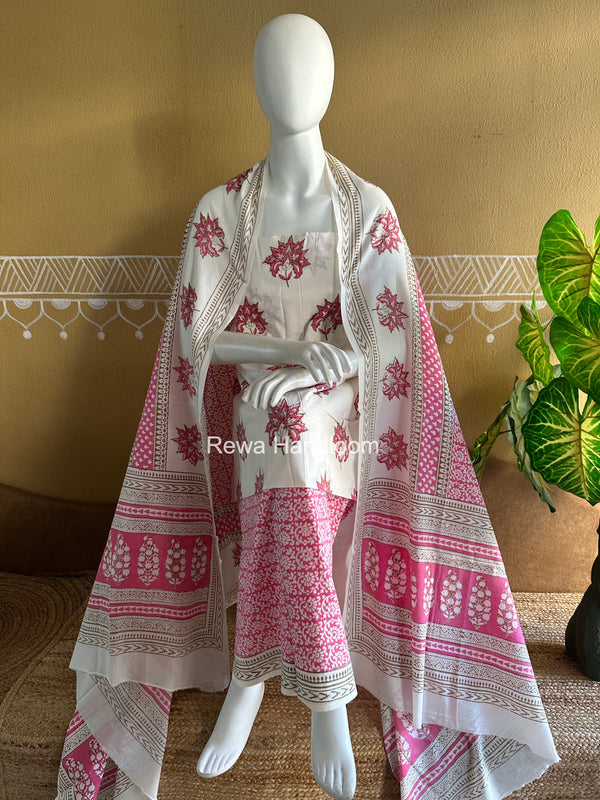 Indigo Bagh Print Suit