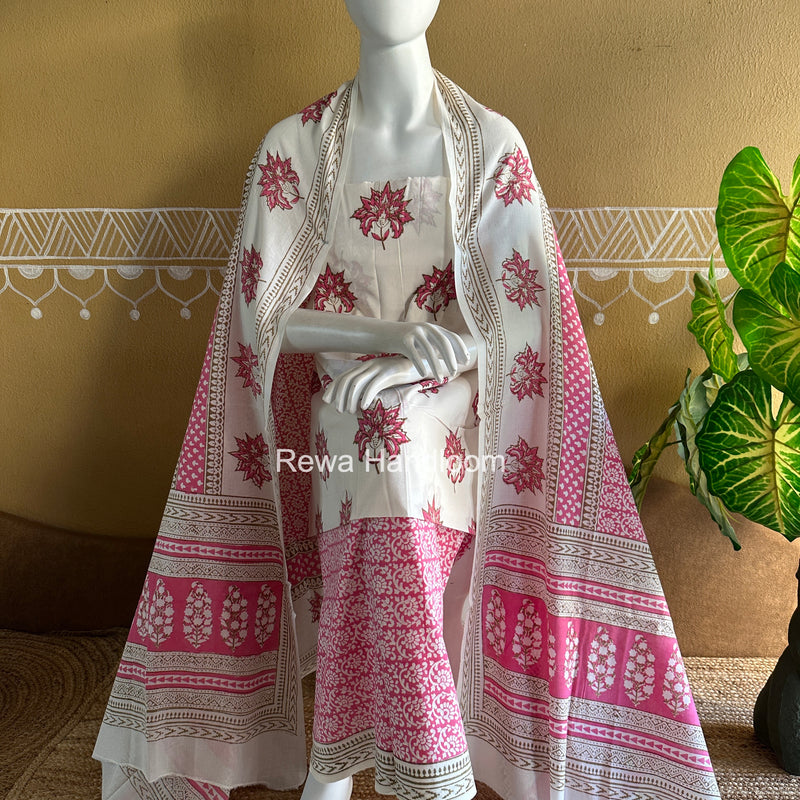 Indigo Bagh Print Suit